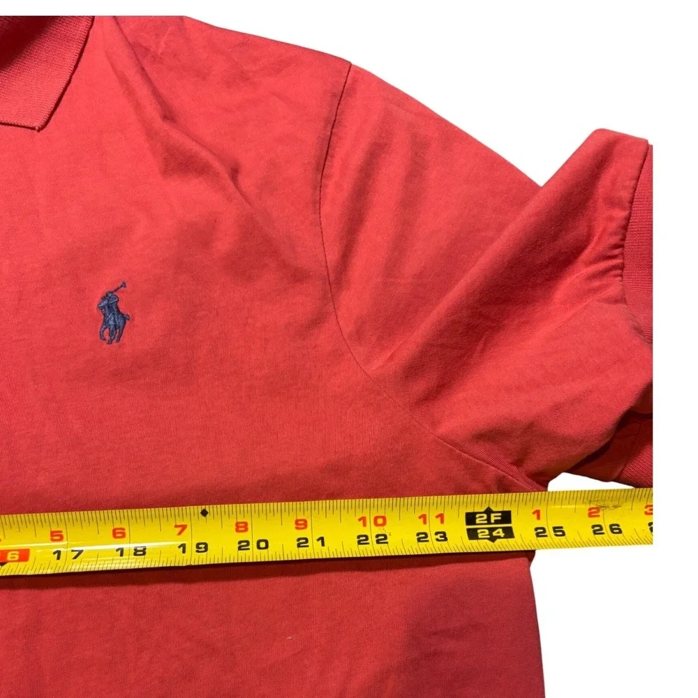 Polo Ralph Lauren Polo Shirt‎ Mens XL Red Pink Classic Fit Short Sleeve Cotton